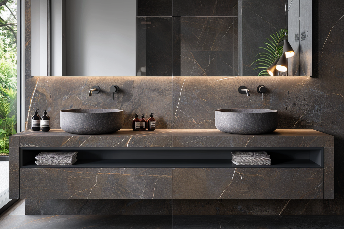 Double Basin Countertop