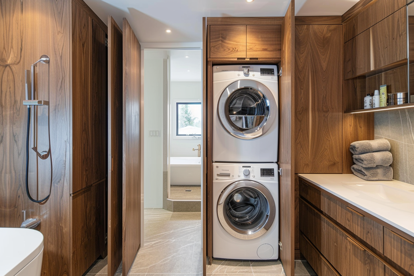 Stacked Laundry Units
