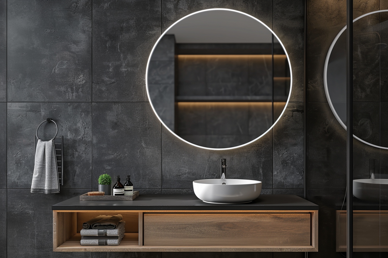 Round Mirror Cabinet