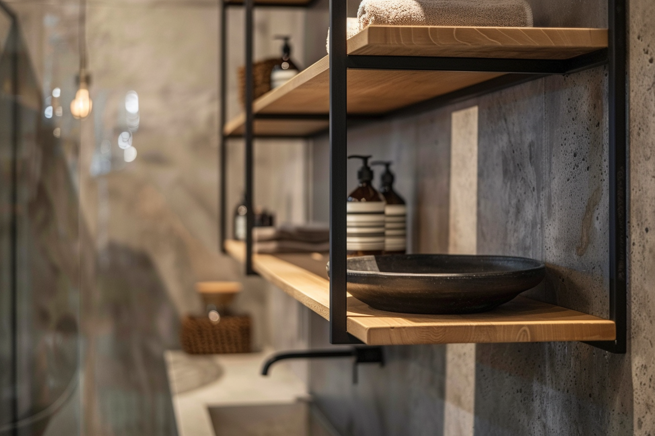 Metal Frame Shelves