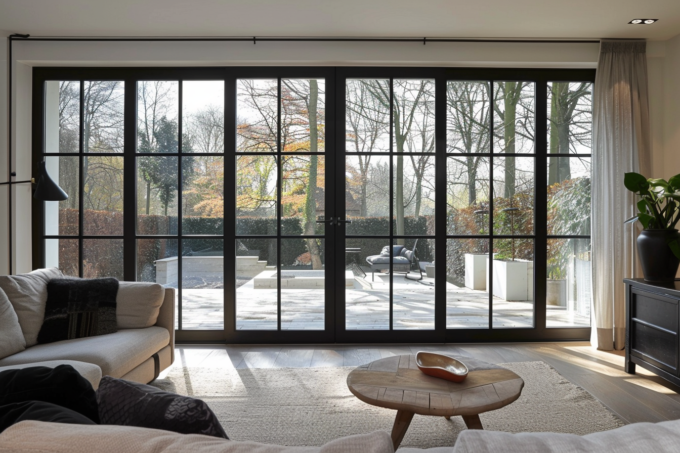 Modern Slim-Frame French Doors