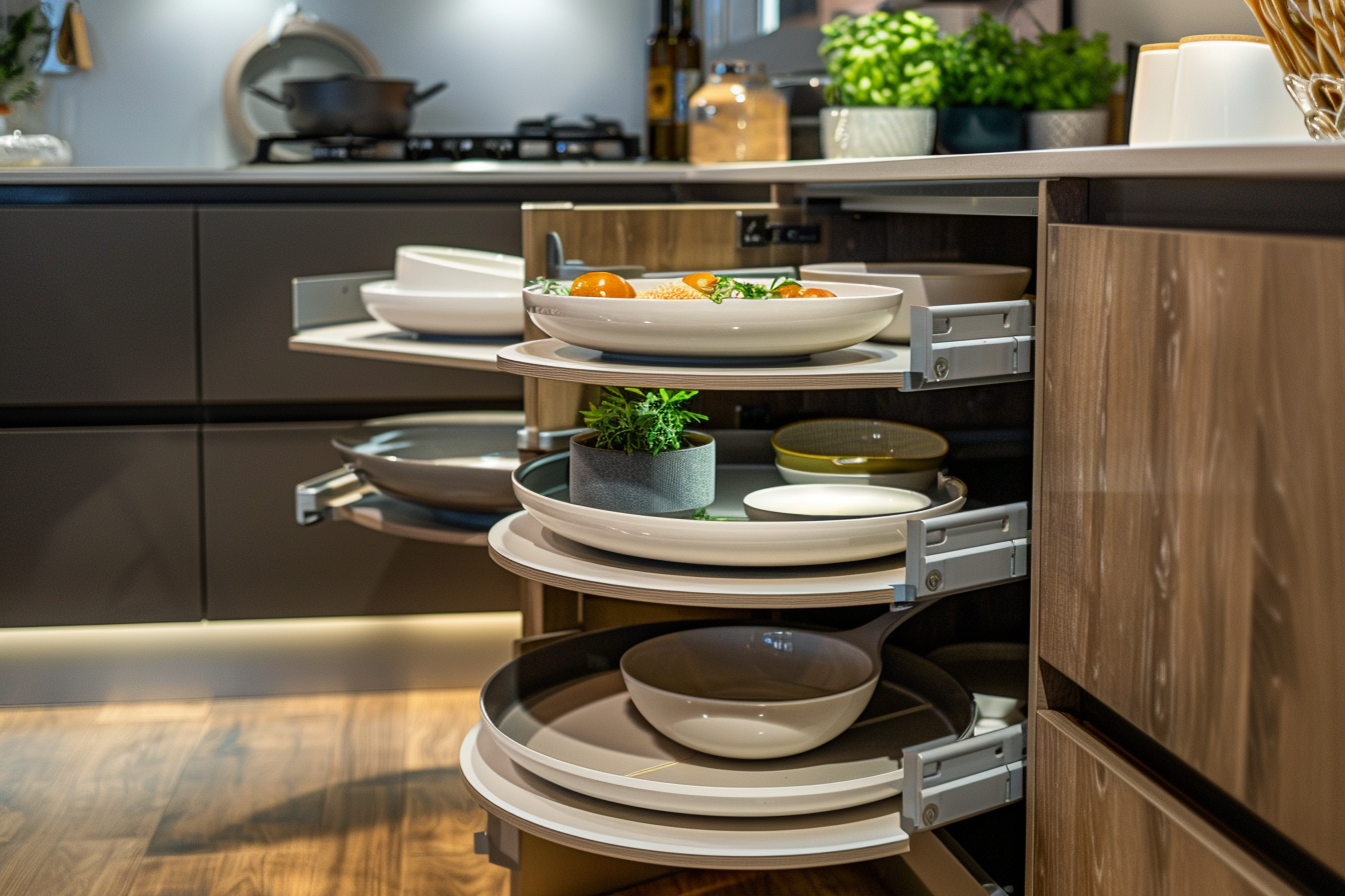 Lazy Susan Corner Cabinets
