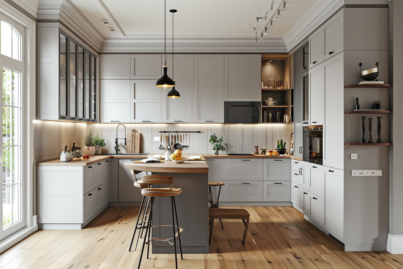 U-Shaped Corner Cabinets