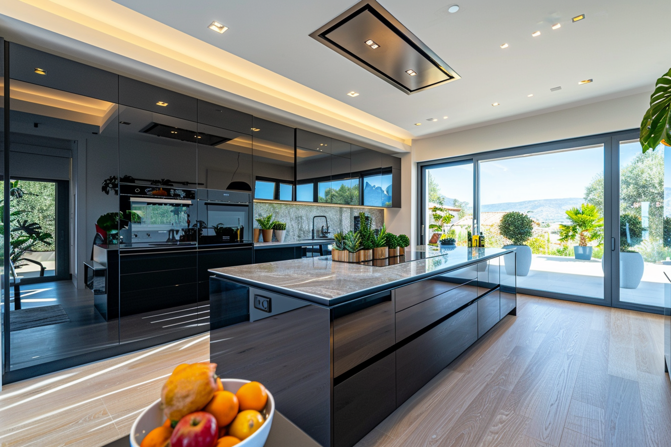 High Gloss European Cabinets