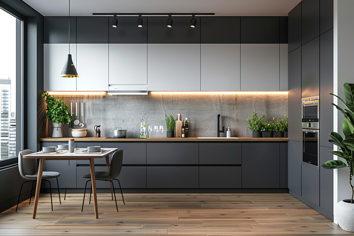 Two-Tone European Cabinets
