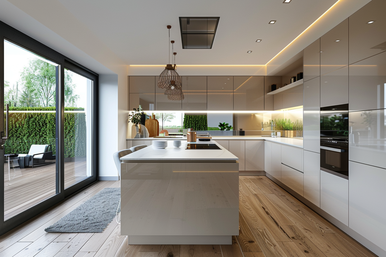 Handleless High Gloss Cabinets