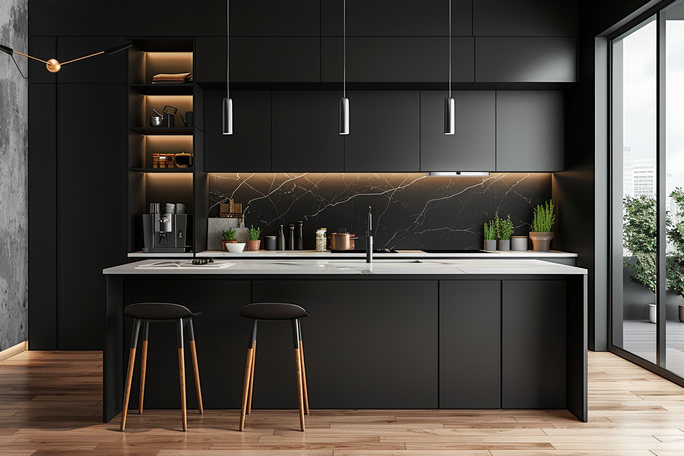 Black Matte Cabinets