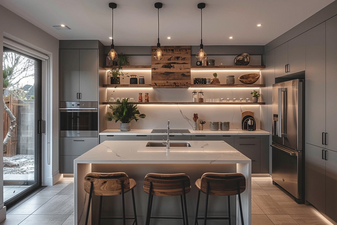Grey Matte Cabinets