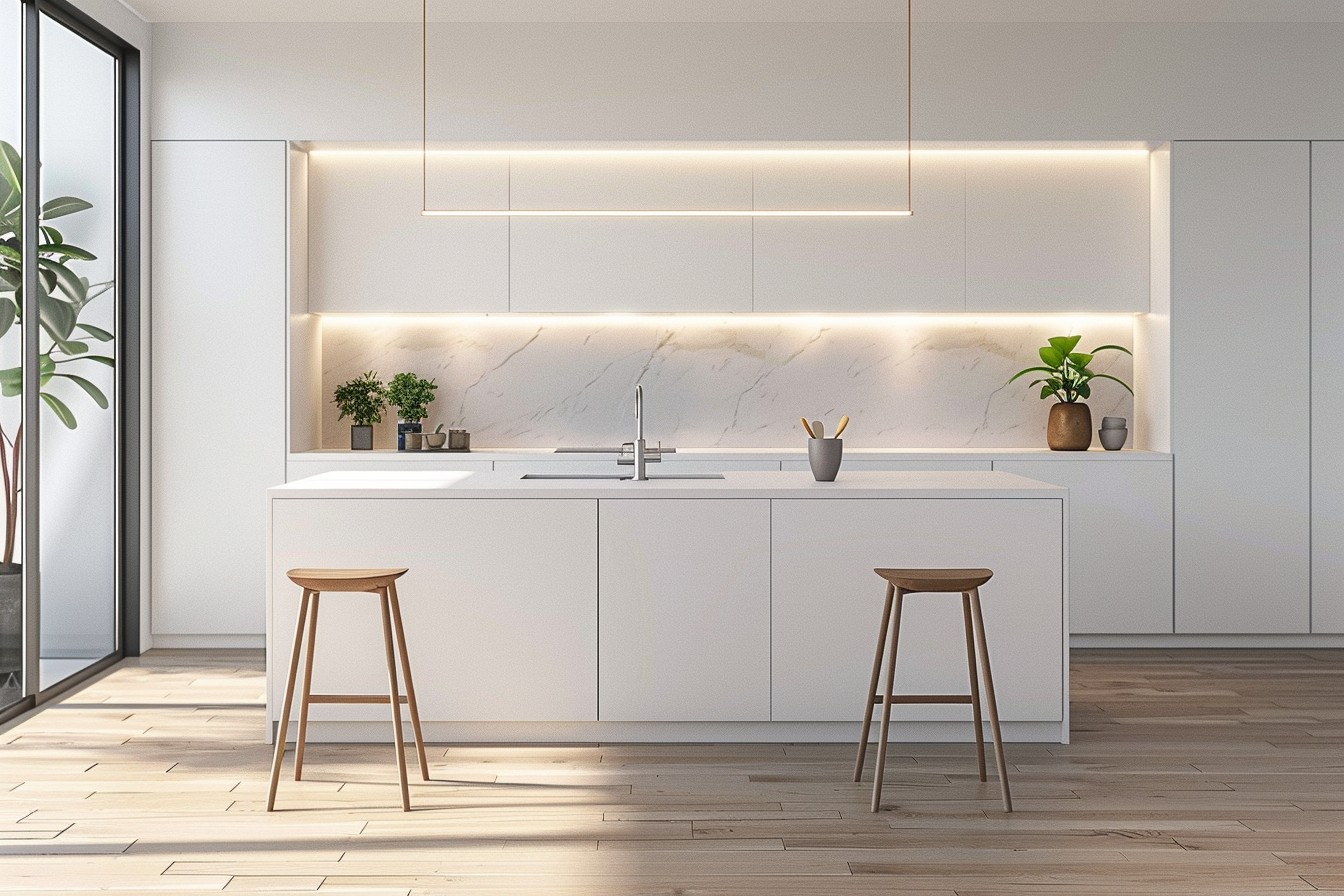 White Minimalist Cabinets