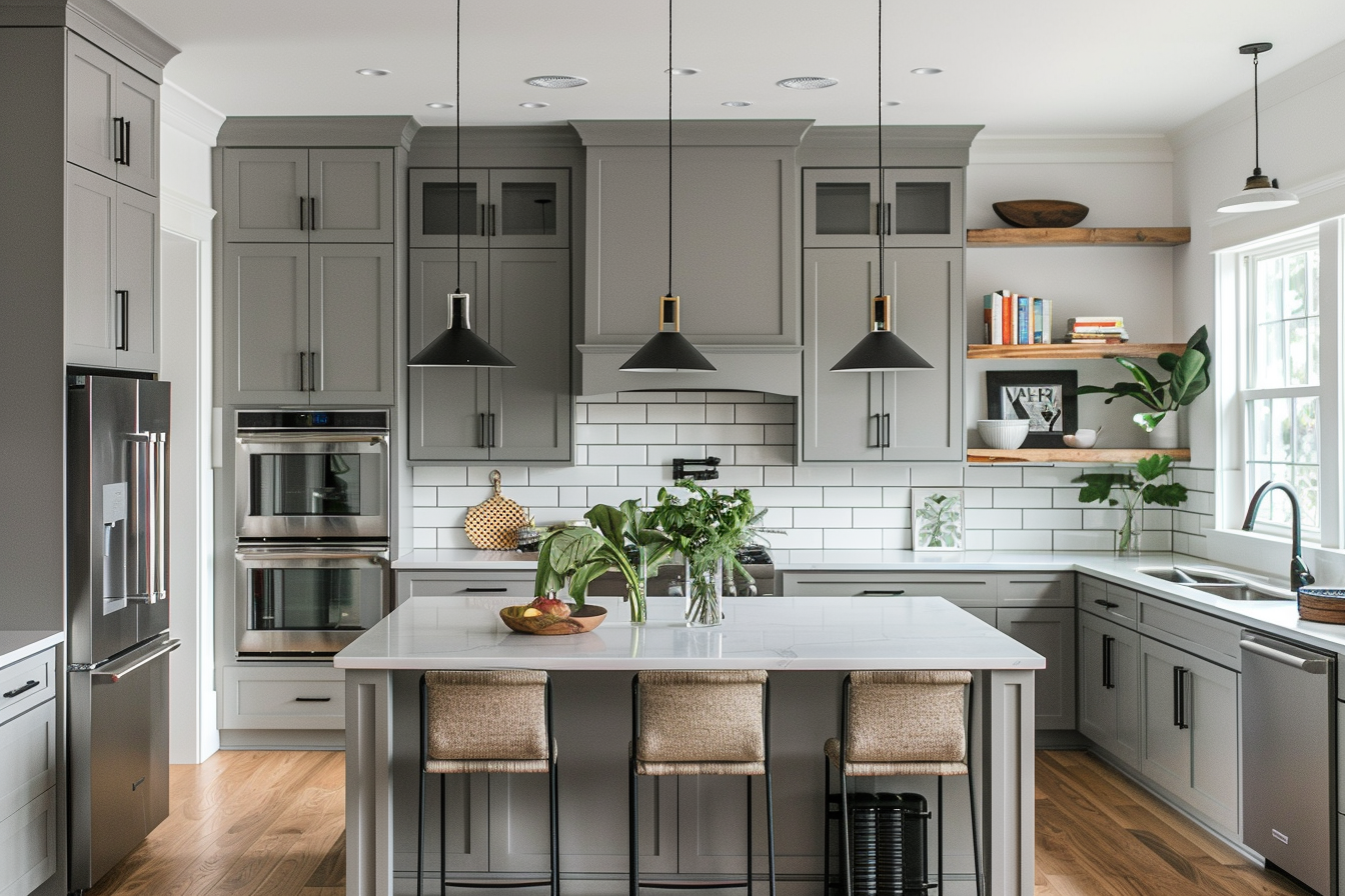 Grey Shaker Cabinets