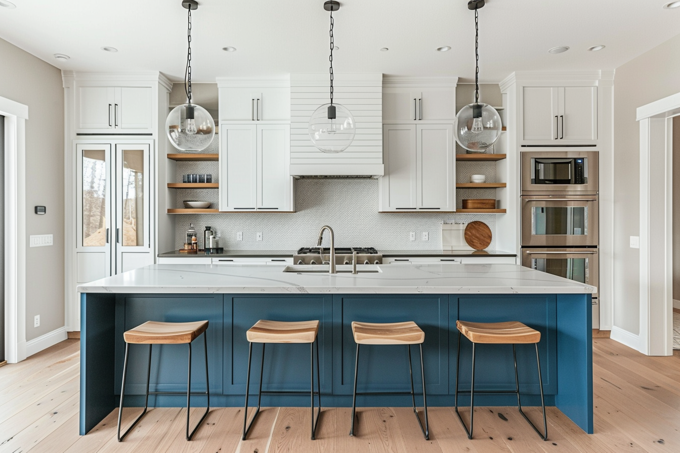 Two-Tone Shaker Cabinets