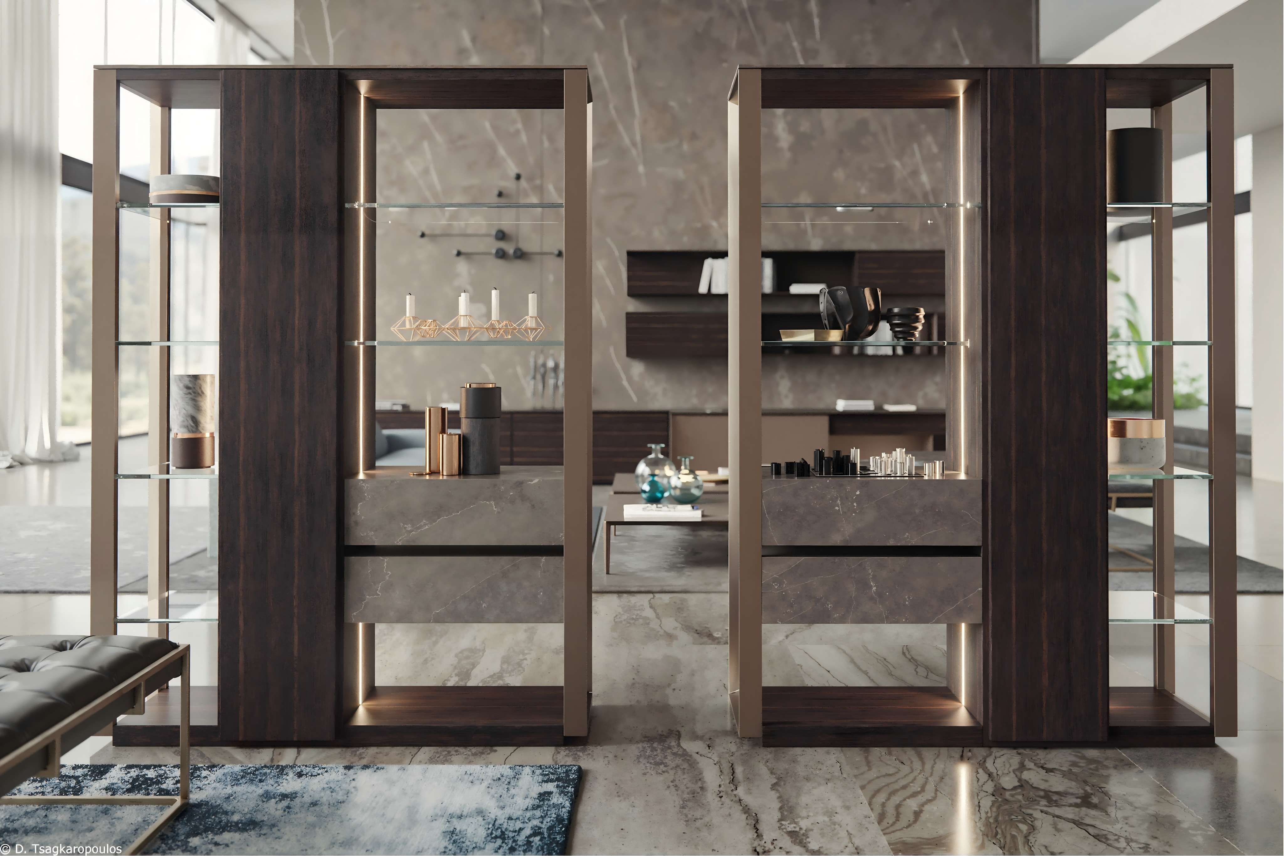 Freestanding Display Cabinets