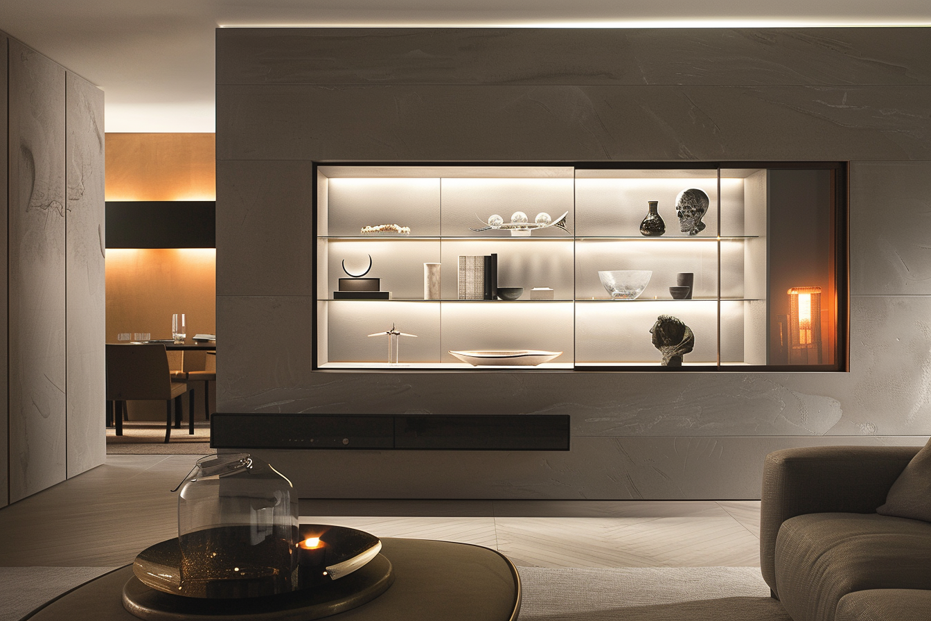 Wall-Mounted Display Cabinets