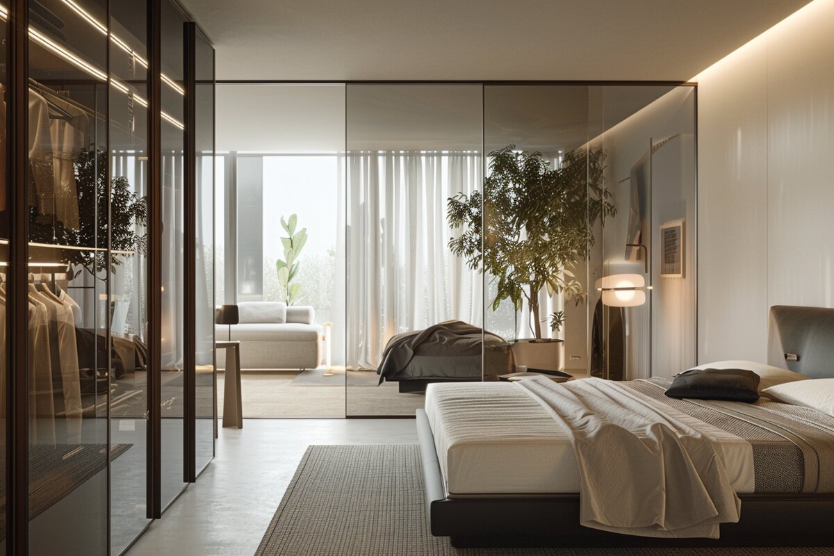 Bairui Glass Door Wardrobes