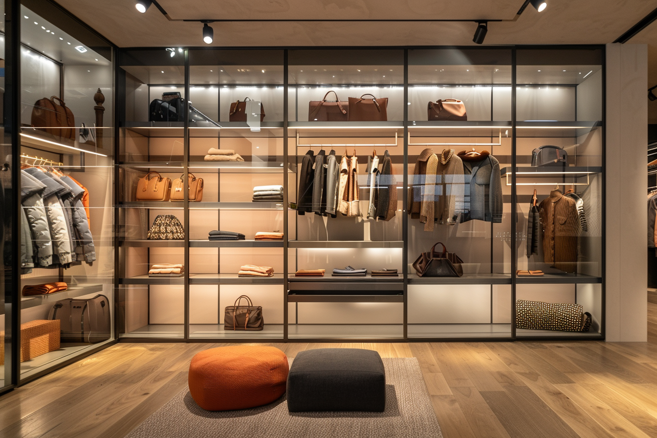 Glass Open Wardrobes