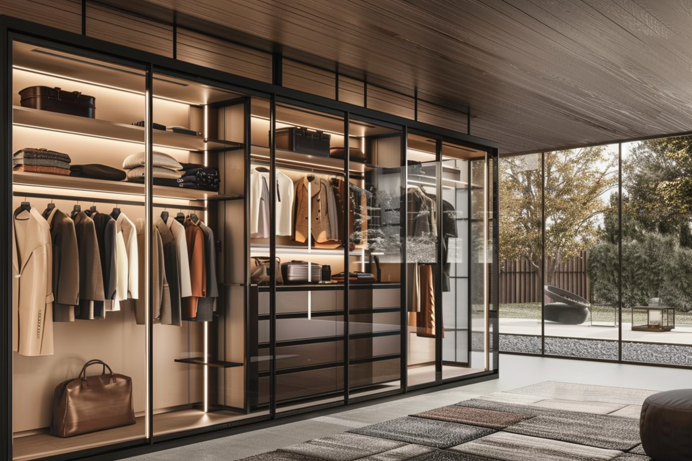 Metal Frame Open Wardrobes