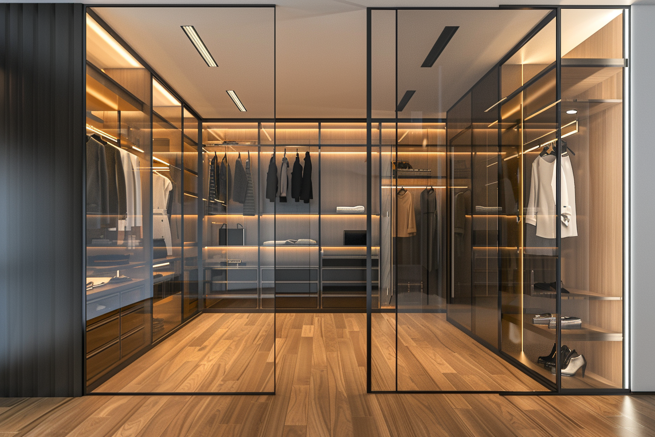 Glass Walk-in Wardrobes