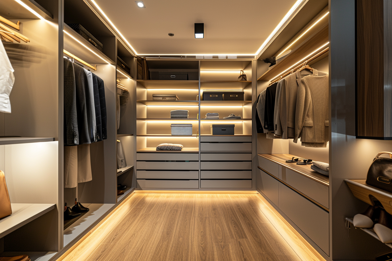 L-Shaped Walk-in Wardrobes