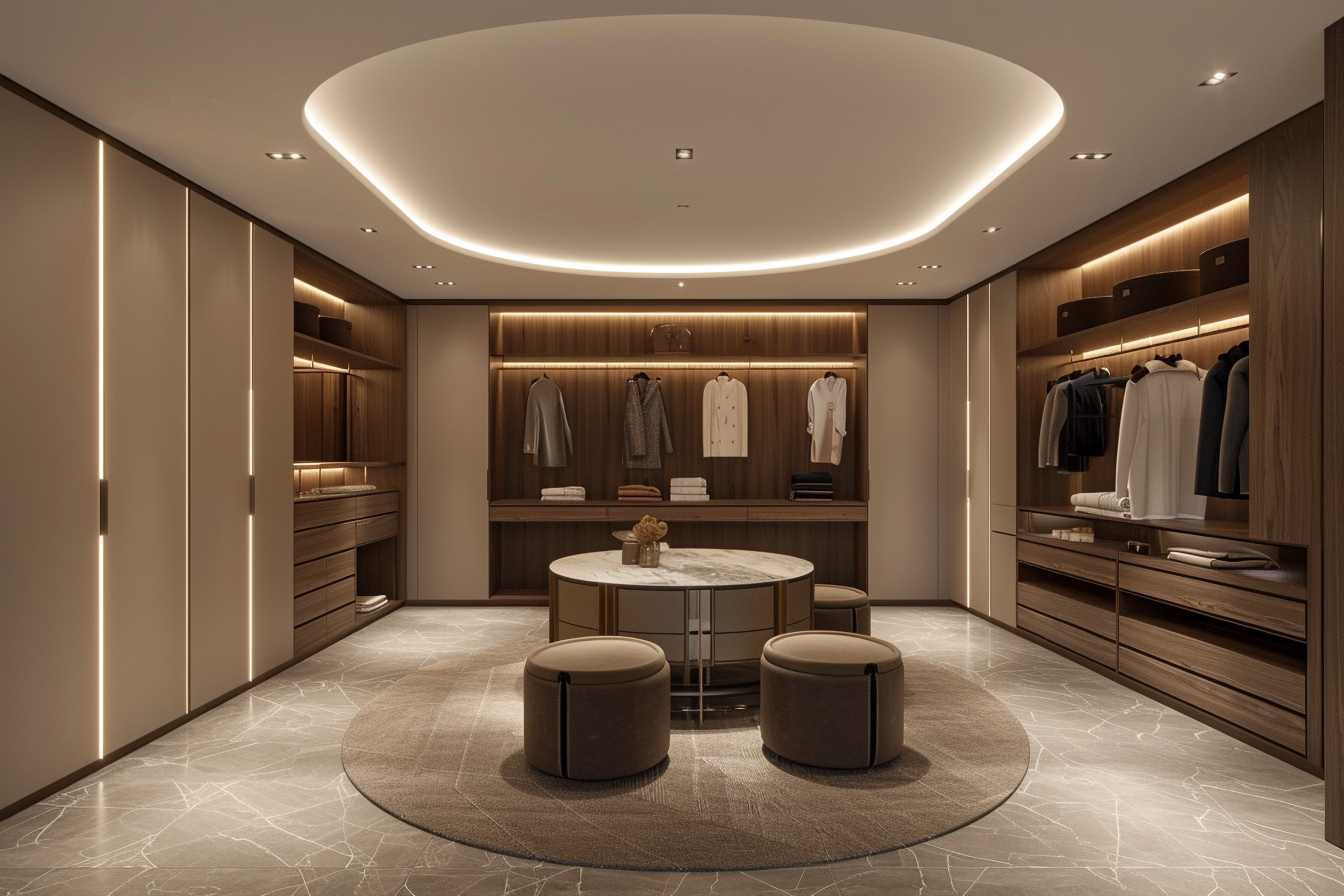 U-Shaped Walk-in Wardrobes